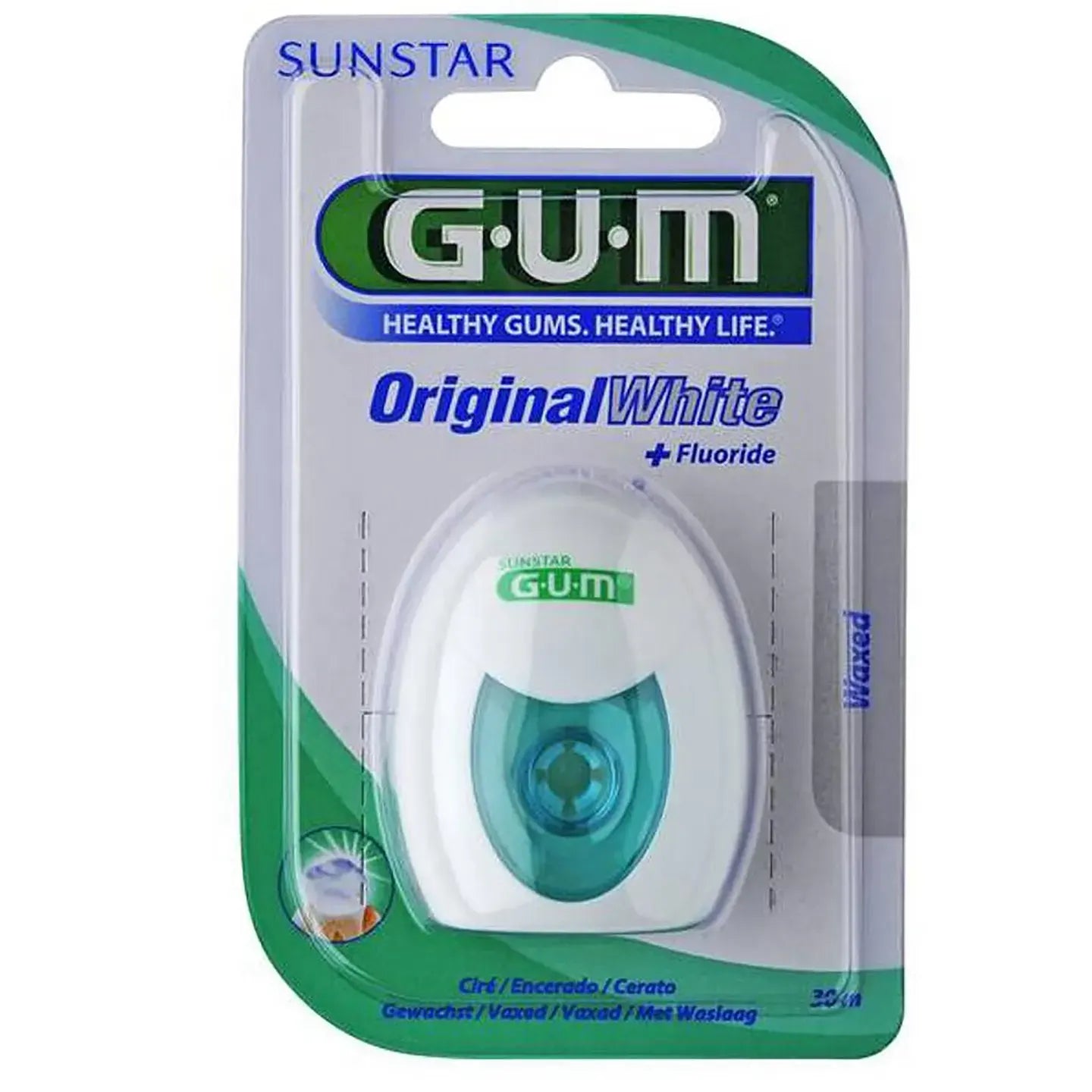 Gum Original White Flouride Waxed Floss [2040]