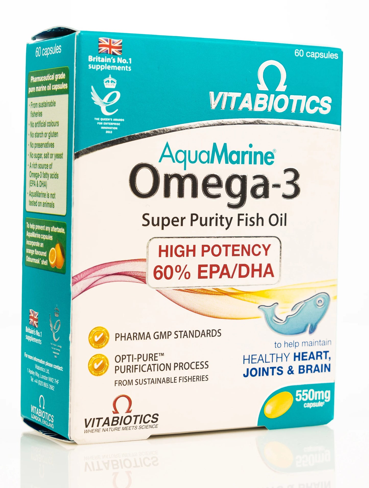 Vitabiotics AquaMarine Omega-3 60 Cpsules