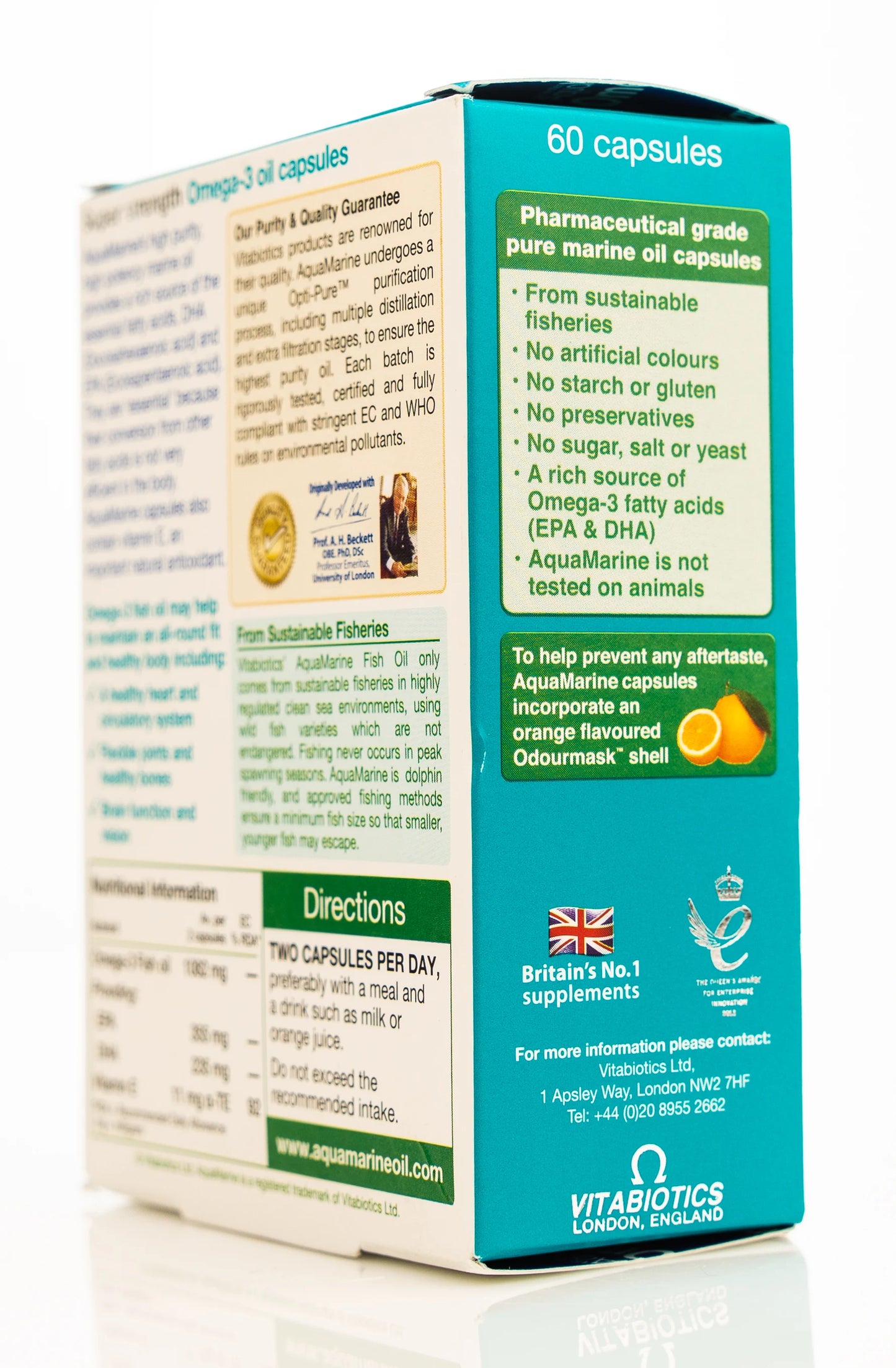 Vitabiotics AquaMarine Omega-3 60 Cpsules