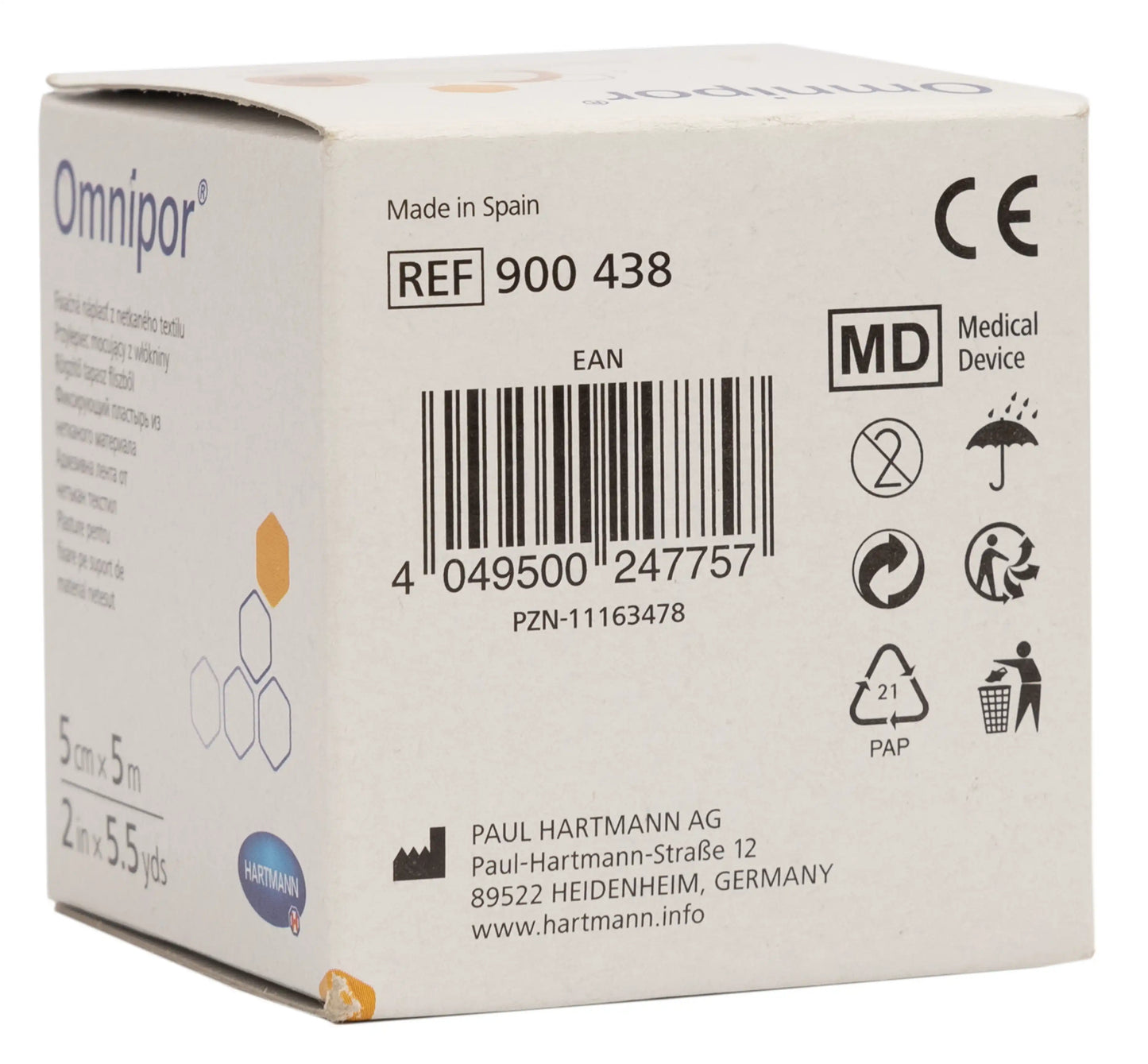 Hartmann Omnipore 5 Cm X 5 M