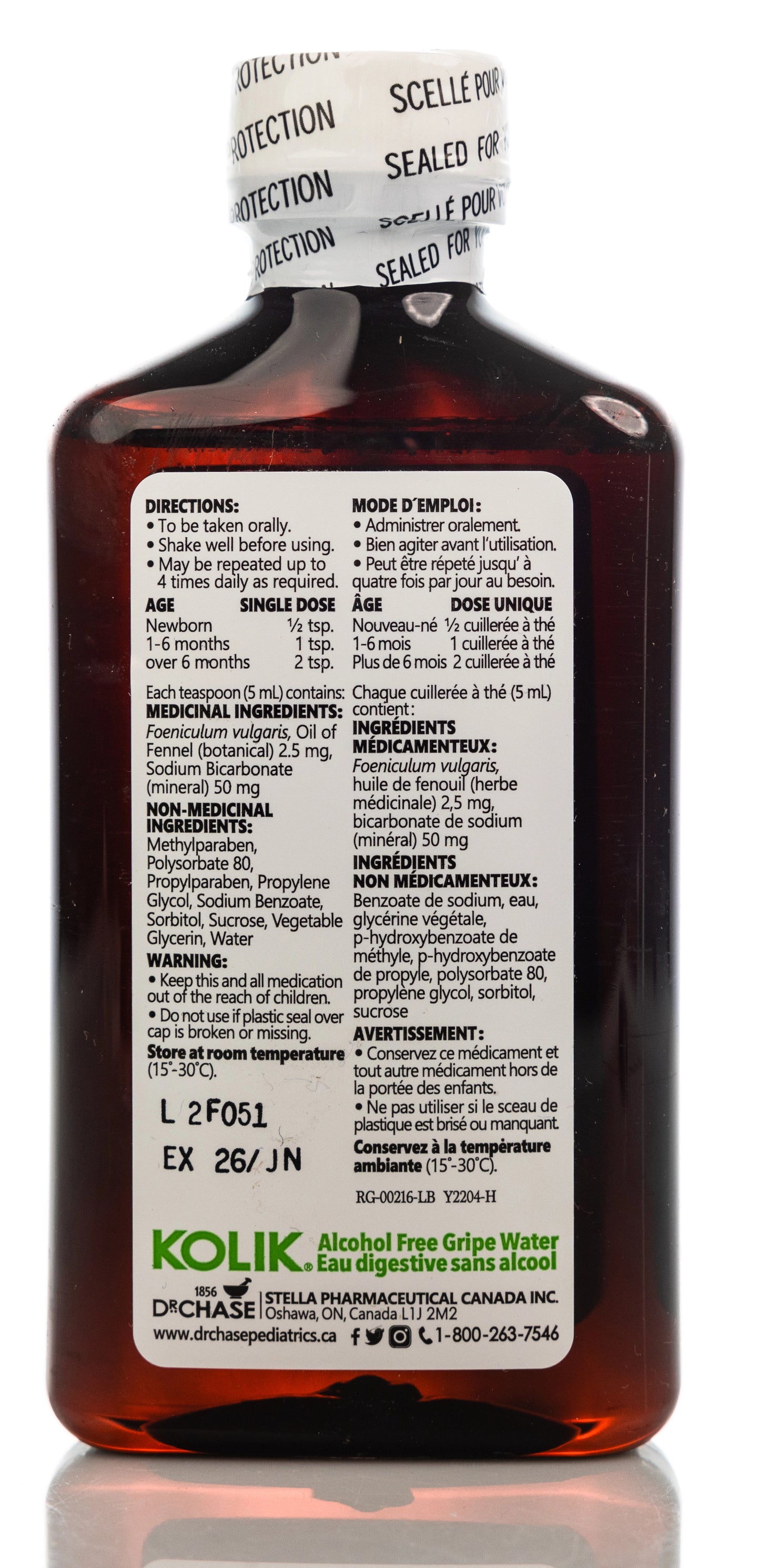 Kolik Gripe Water Alcohol Free 150Ml