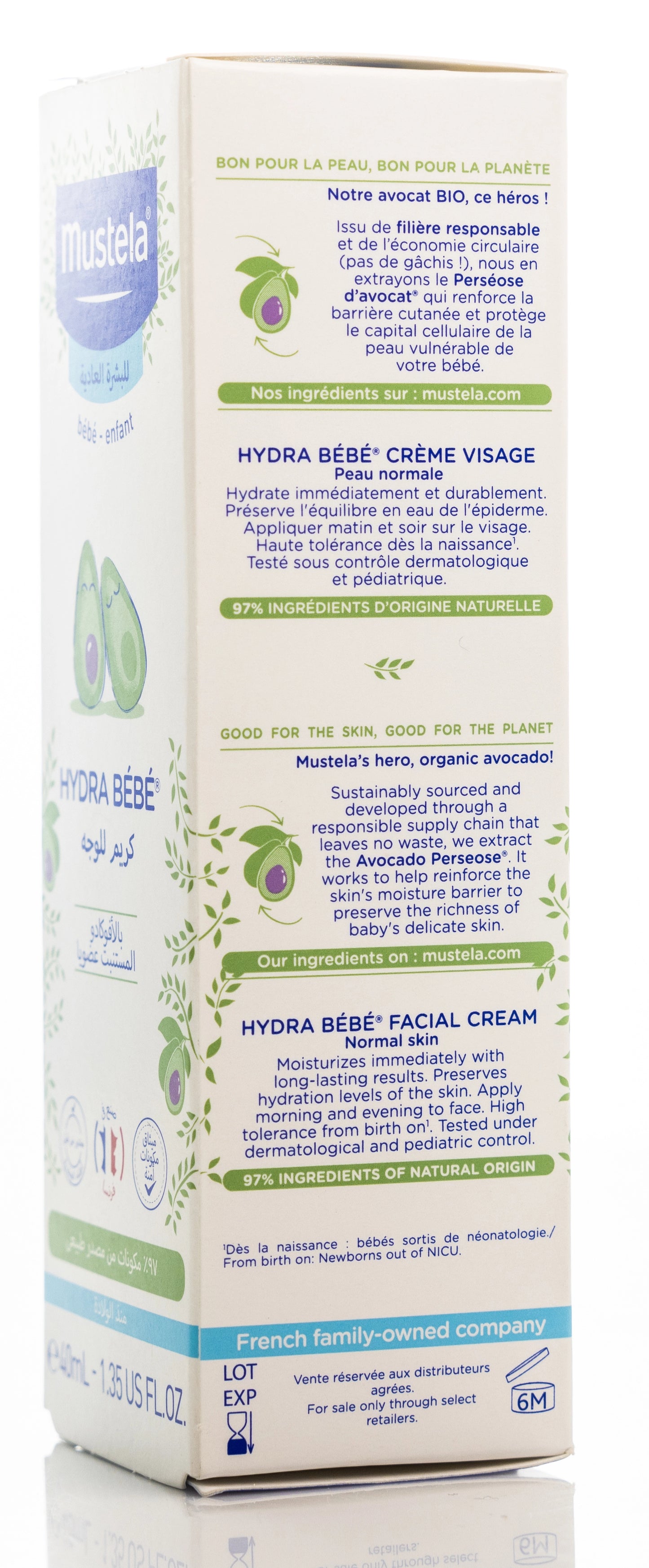 Mustela Hydra Baby Face Cream 40 Ml