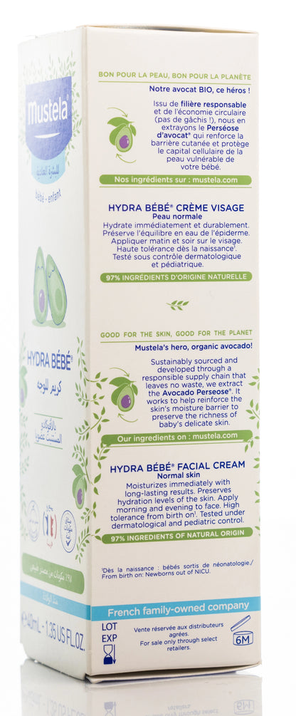 Mustela Hydra Baby Face Cream 40 Ml