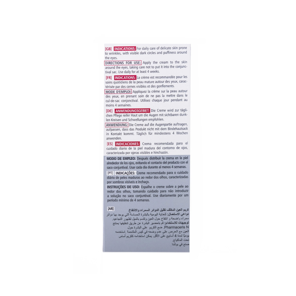 Pharmaceris N Opti-Capilaril SPF 15 Intensive Eye Cream 15 Ml