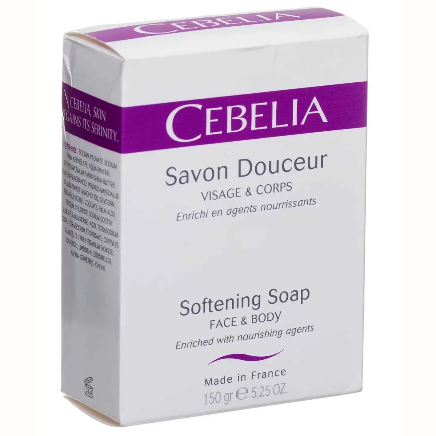 Cebelia Savon Douceur (Softening Soap for Face & Body) 150 Gm