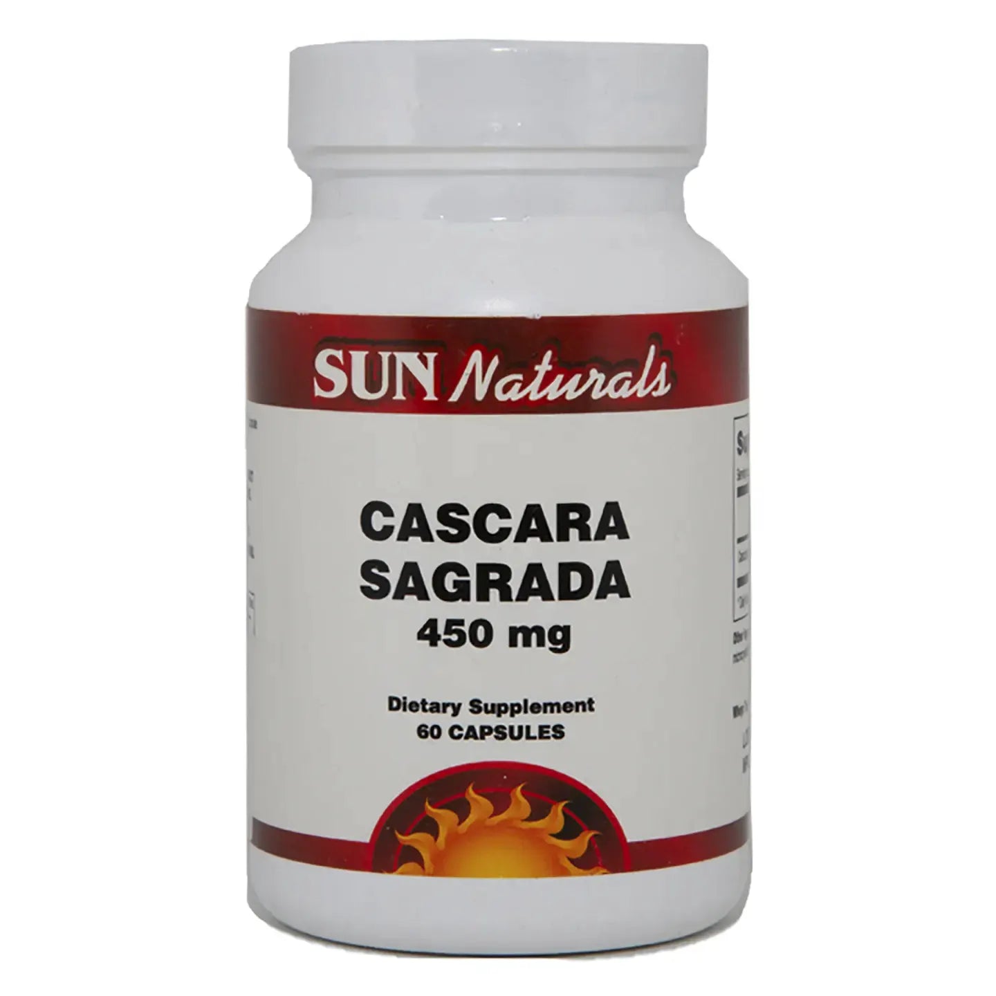 Sun Naturals Cascara Sagrada 450 mg 60 Capsules