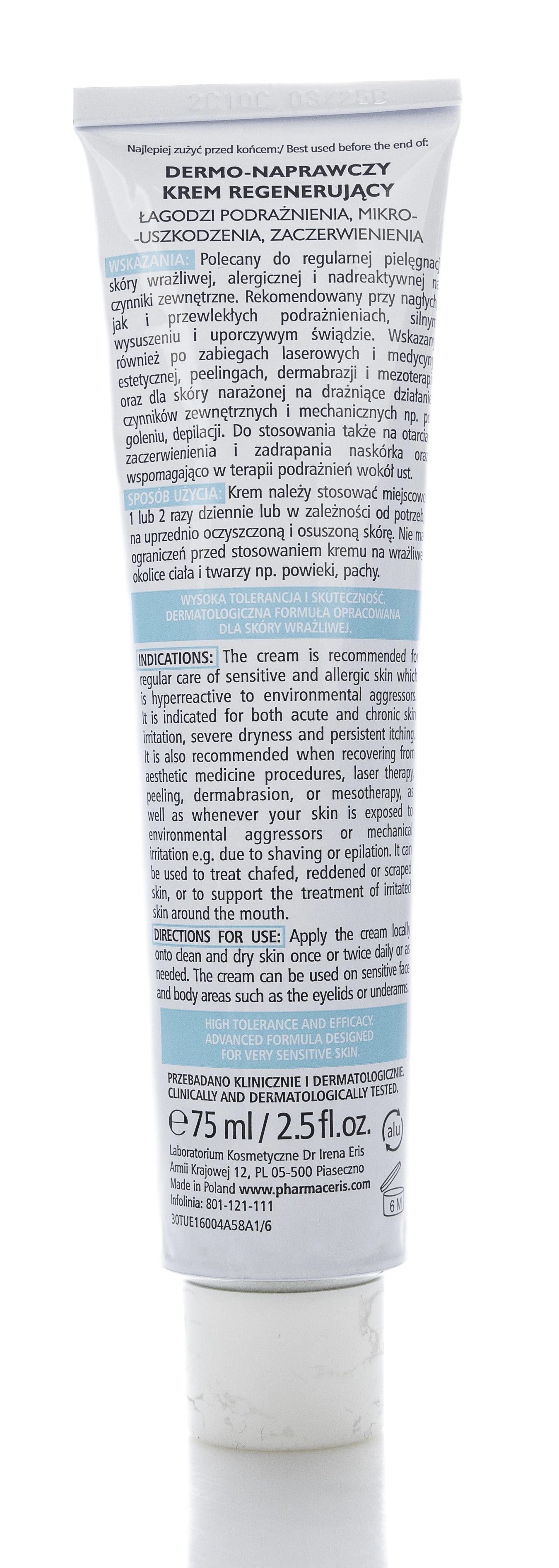 Pharmaceris A Corneo-Sensilium Dermo-Regenerating Soothing Cream 75 Ml