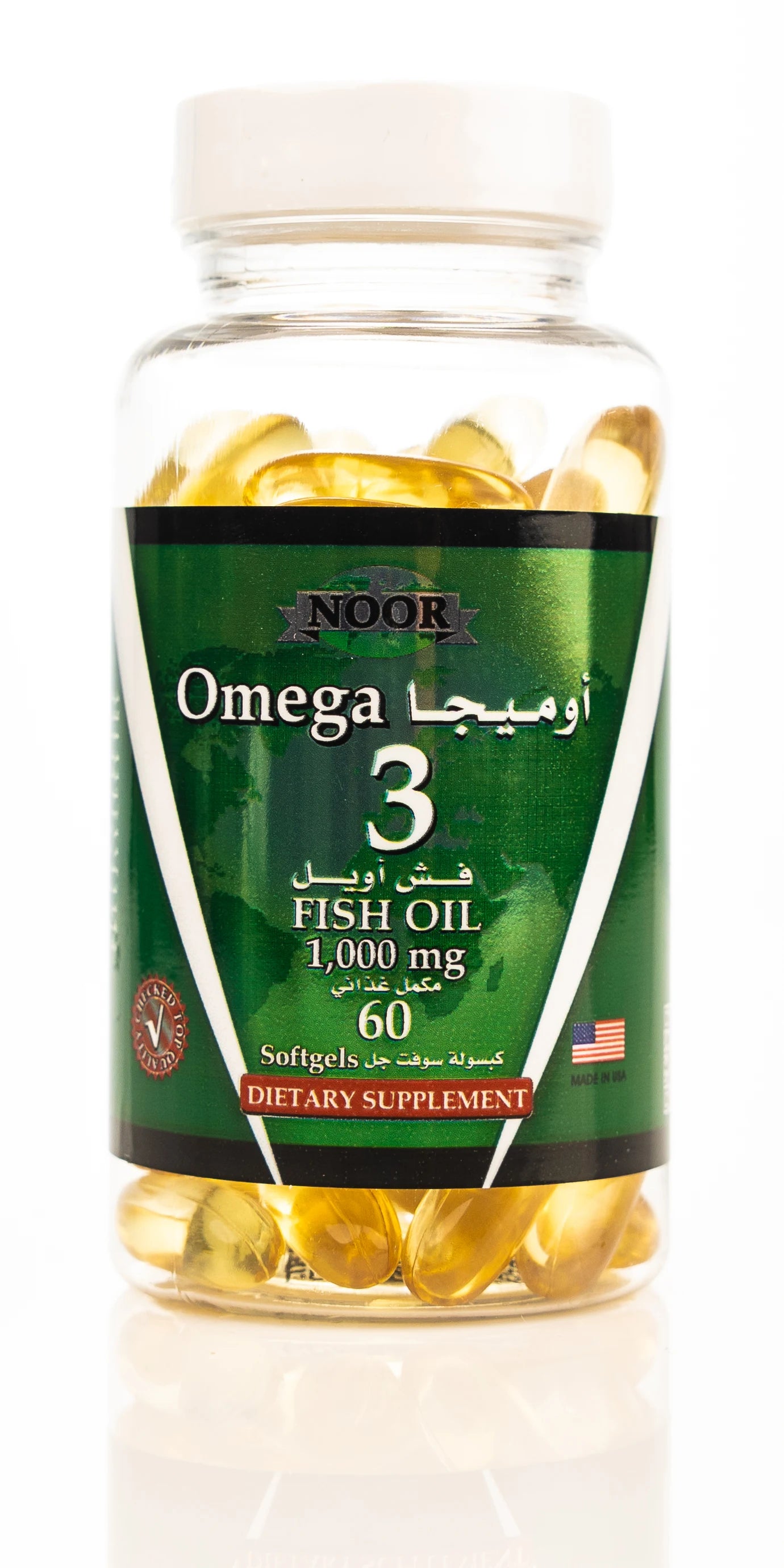 Noor Omega 3 Fish Oil 1000mg 60 Softgels