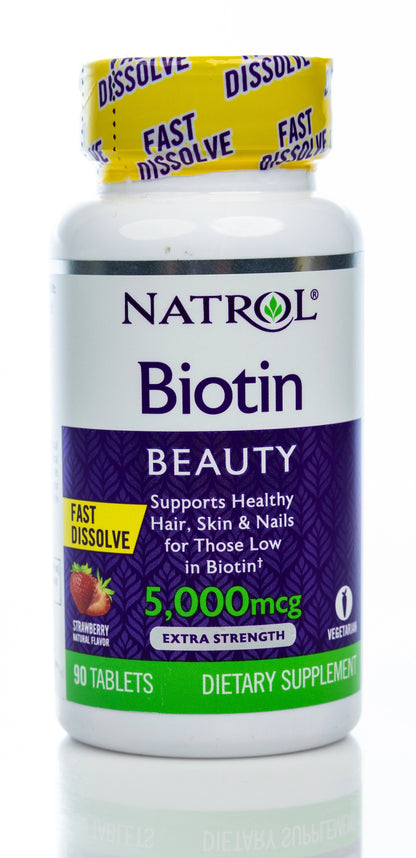 Natrol Biotin Beauty 5000mcg 90 Fast Dissolve Tabets