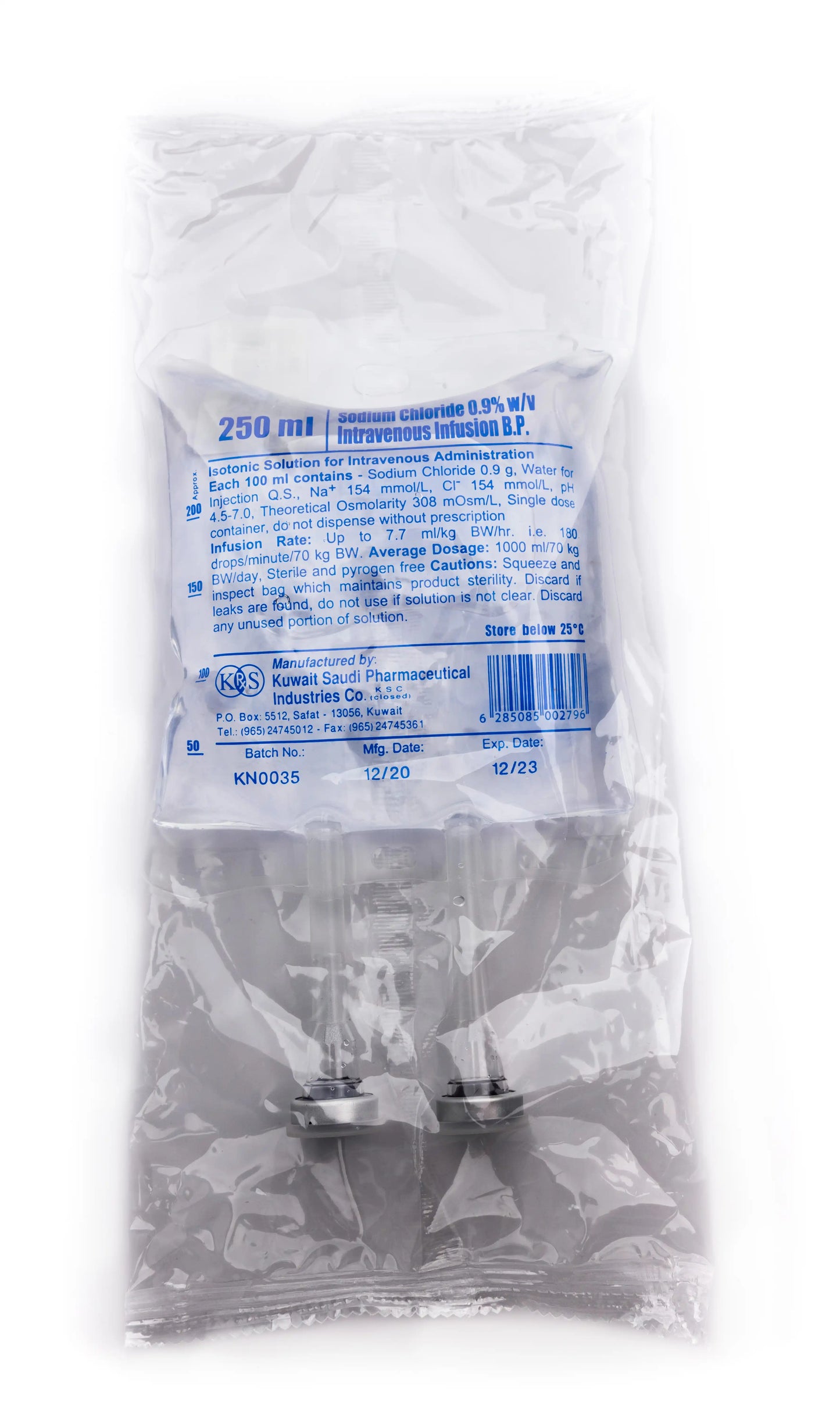 Ksp Sodium Chloride 0.9% [Saline] 250 Ml