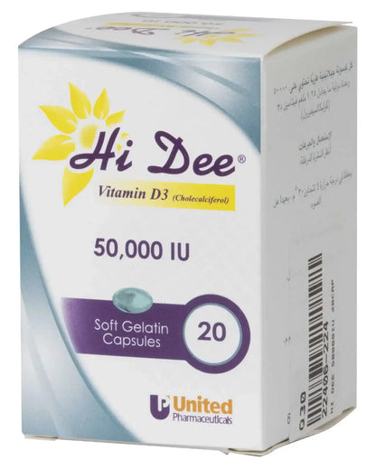 Hi Dee 50000IU 20 Capsules