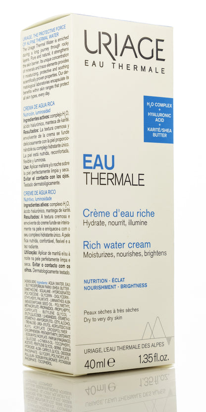 Uriage Eau Thermal Rich 40Ml Cream [ Dryskin ]