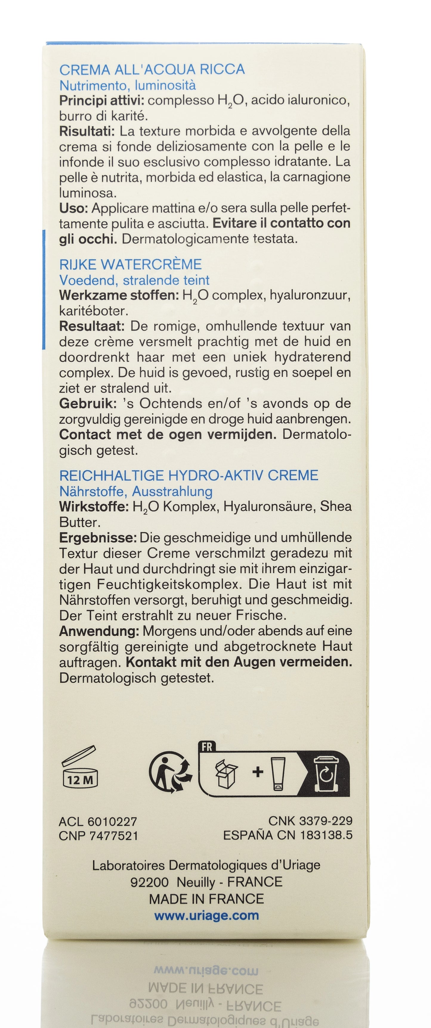 Uriage Eau Thermal Rich 40Ml Cream [ Dryskin ]