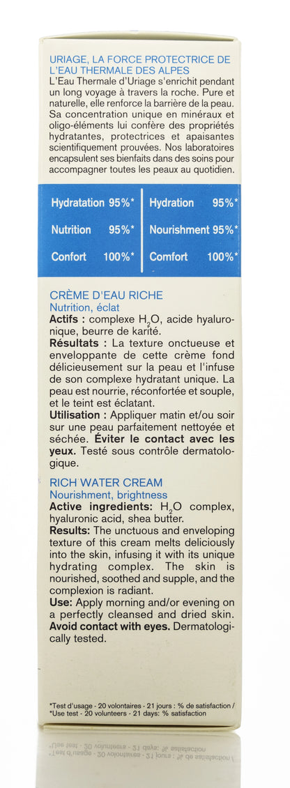 Uriage Eau Thermal Rich 40Ml Cream [ Dryskin ]