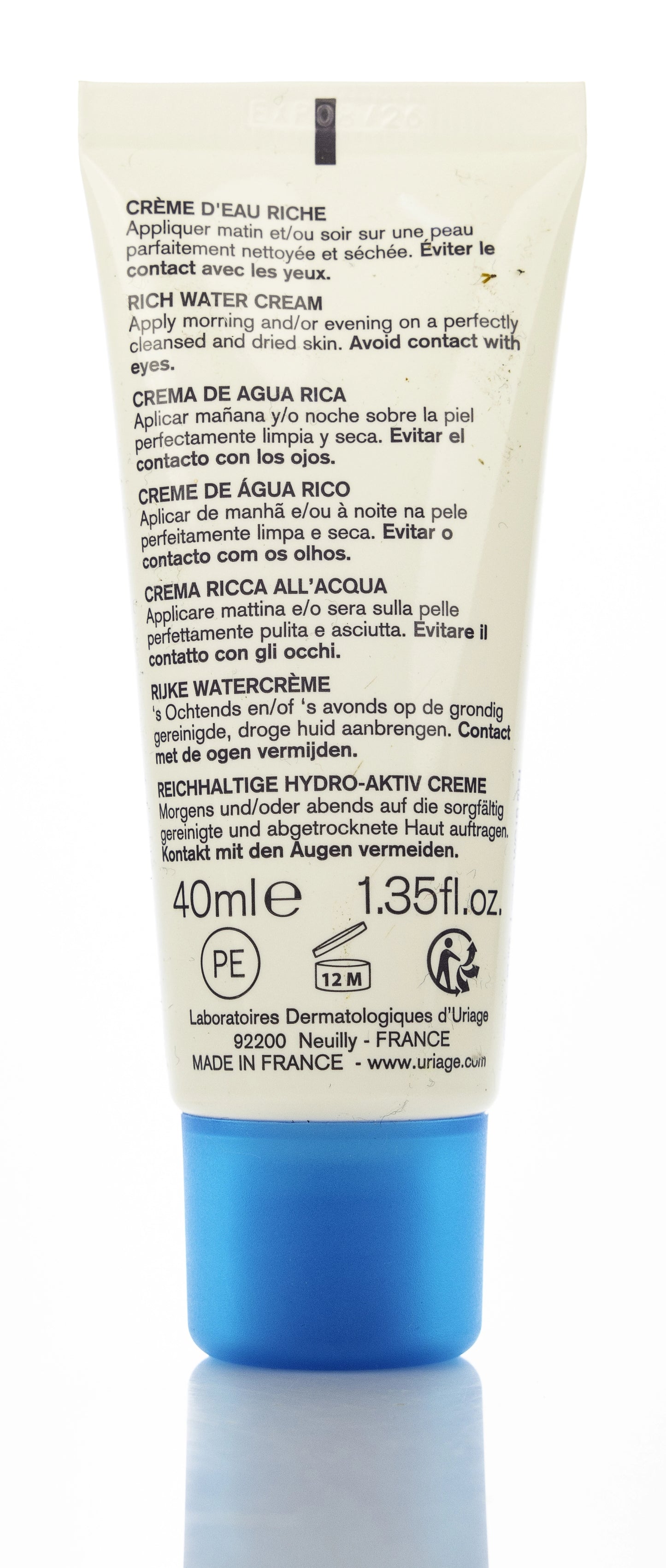 Uriage Eau Thermal Rich 40Ml Cream [ Dryskin ]