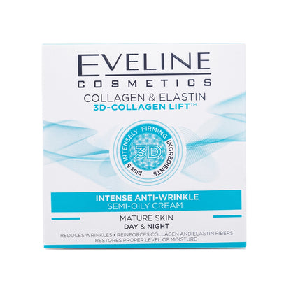 Eveline 3D Collagen Lift Intense Anti-Wrinkle Day and Night Cream 50 Ml