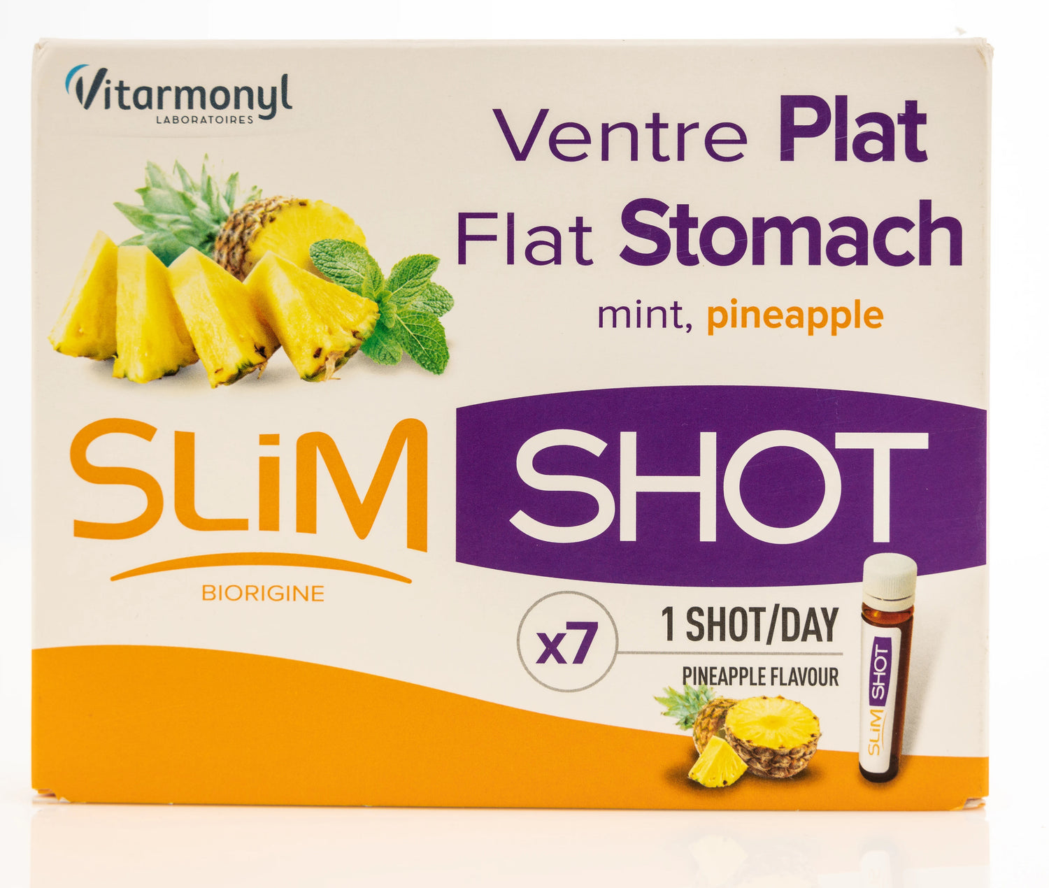 Vitarmonyl Slim Shot Flat Stomach Ananas Flavor Liquid Shots 7X25 ml