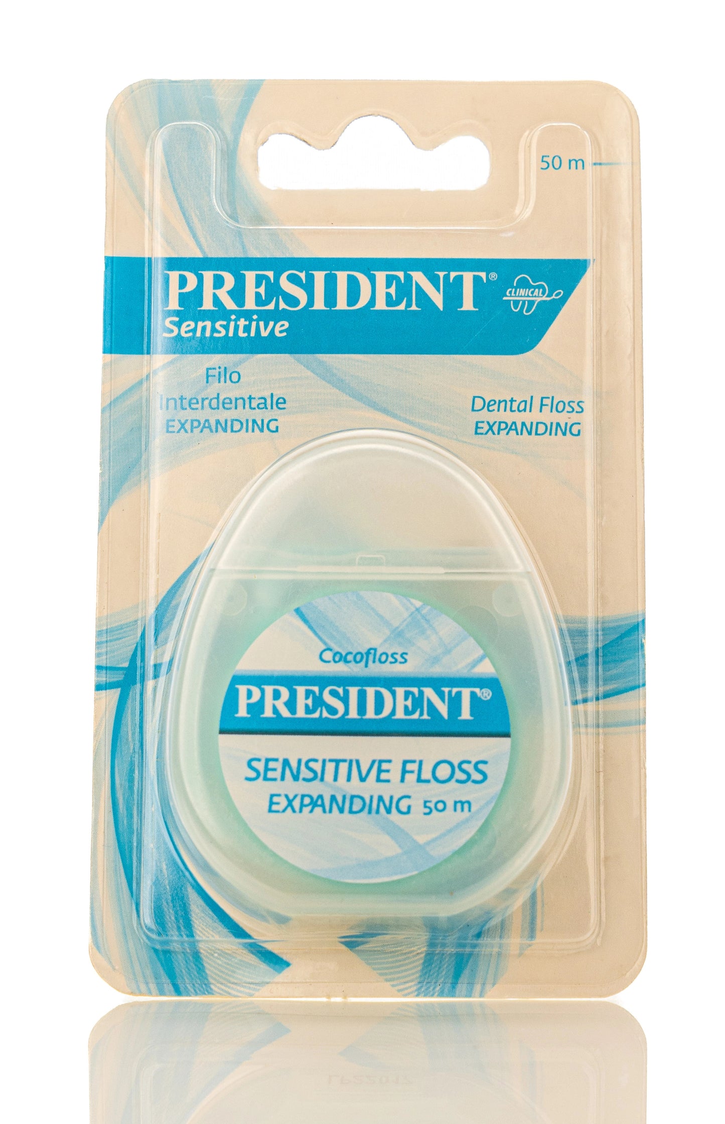 President Sensitive Dental Floss Expanding 50m