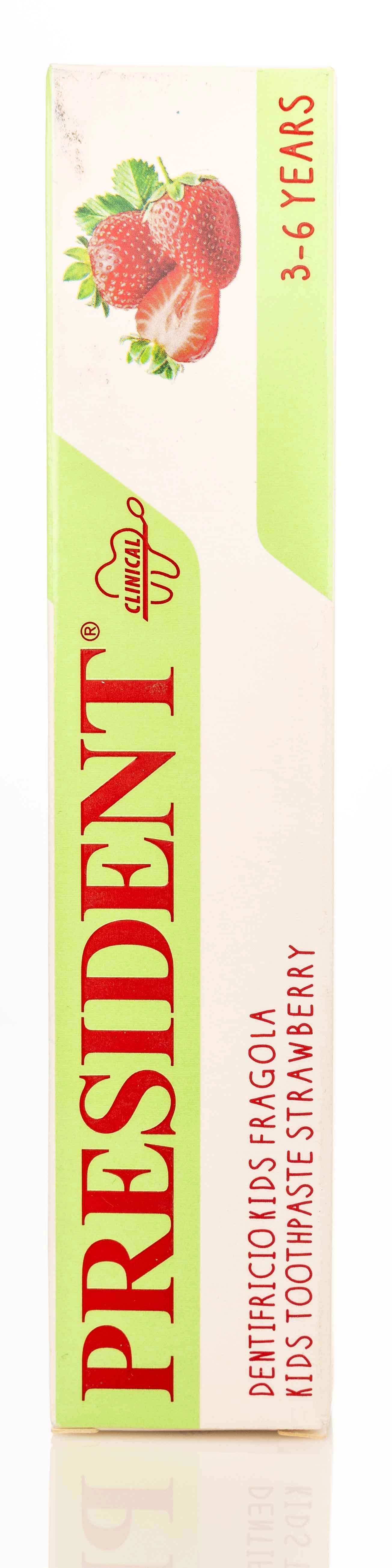 President Kids 3-6 Years Strawberry Toothpaste 50ml