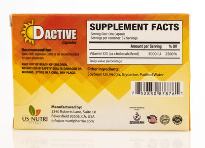 D Active Vitamin D 5000 IU 32 Capsule