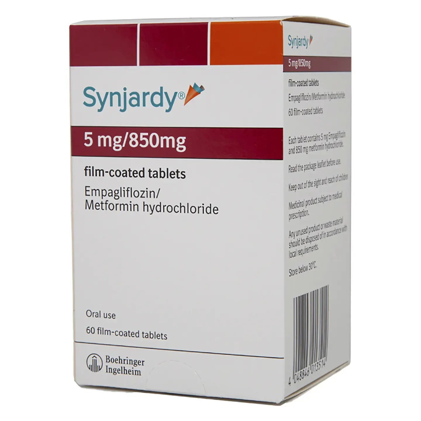 Synjardy 5/850Mg 60 Tablets