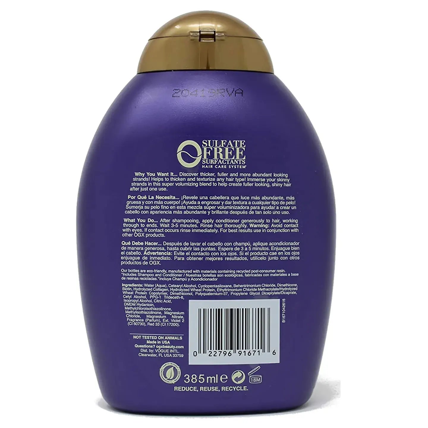 OGX Biotin And Collagen Conditioner 385 ml