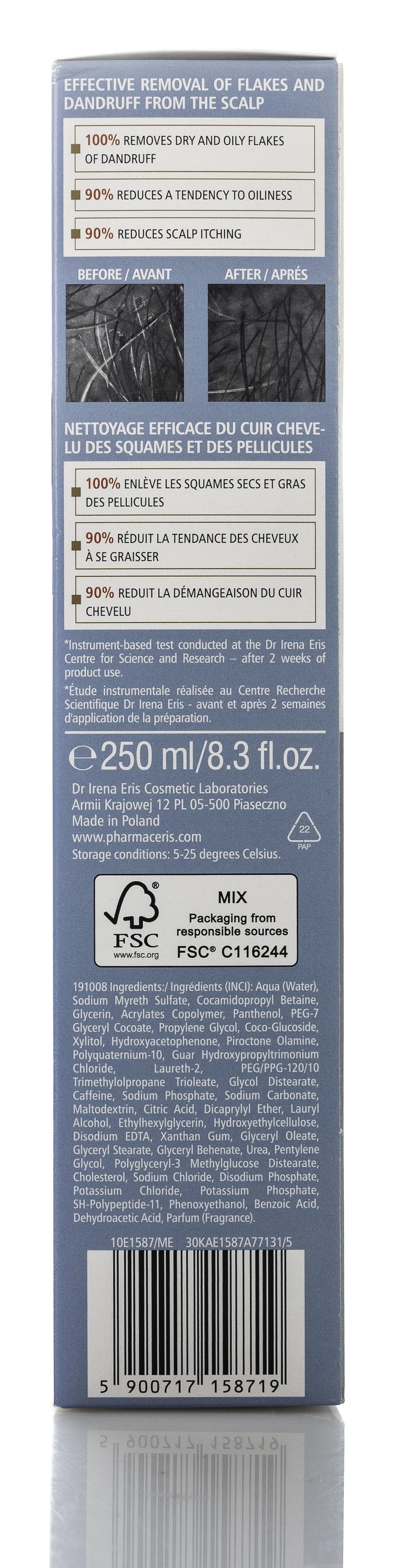 Pharmaceris H H-Stimuclaris Hair Growth Stimulating and Anti-Dandruff Shampoo 250 Ml