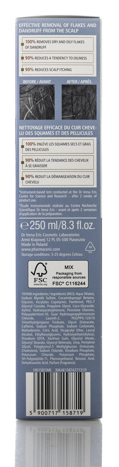 Pharmaceris H H-Stimuclaris Hair Growth Stimulating and Anti-Dandruff Shampoo 250 Ml