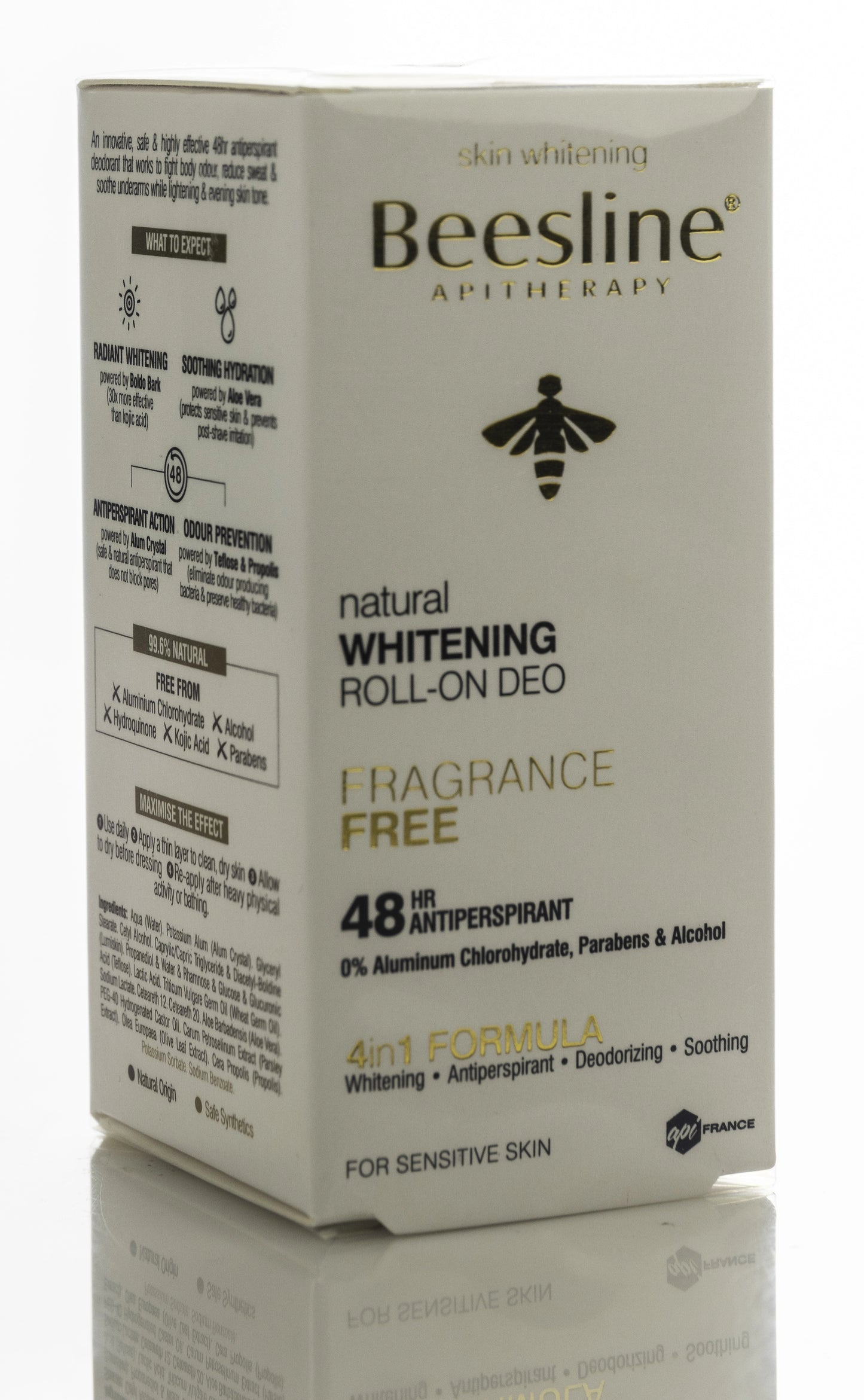 Beesline 48 Hours Whitening Roll On Deo Fragrance Free 50 Ml