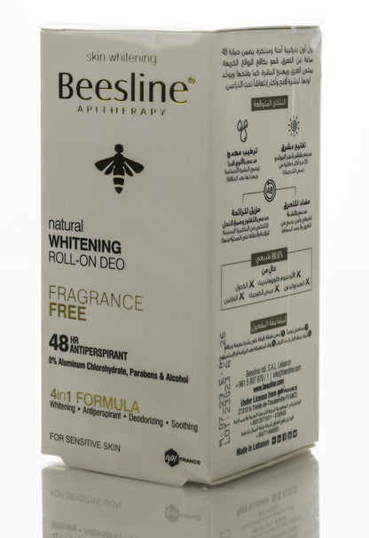 Beesline 48 Hours Whitening Roll On Deo Fragrance Free 50 Ml