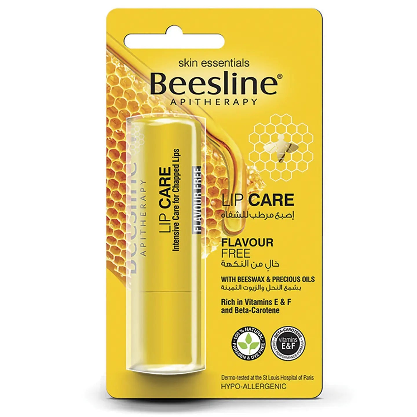 Beesline Lip Care Flavour Free with Beeswax & Precious Oils 4 Gm
