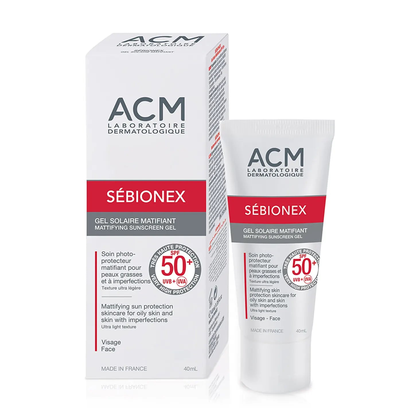 ACM Sebionex Mattifying Cream Gel Spf 50+ 40 Ml