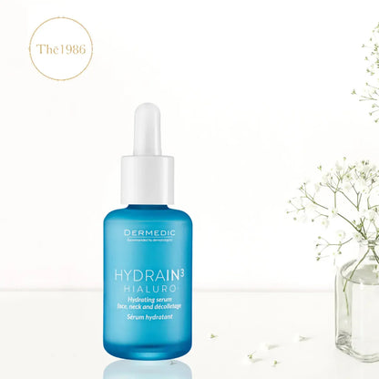 Dermedic Hydrain3 Hialuro Hydrating Serum for Face, Neck, and Décolletage 30 ml