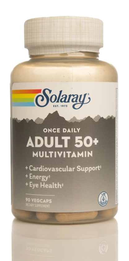 Solaray Once Daily Adult 50+ multivitamin 90 Capsules