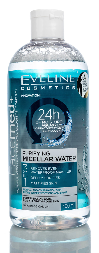 Eveline Facemed+ Purifying 3-in-1 Micellar Water 400 Ml