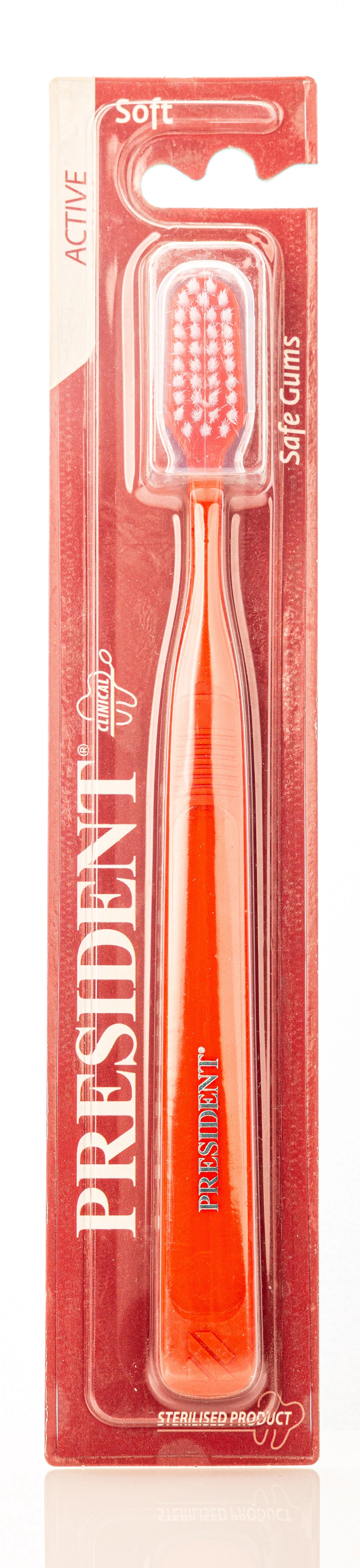President Safe Gums Active Toothbrush- Soft
