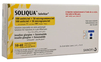 Soliqua Solostar 50Mcg 3pens X3Ml
