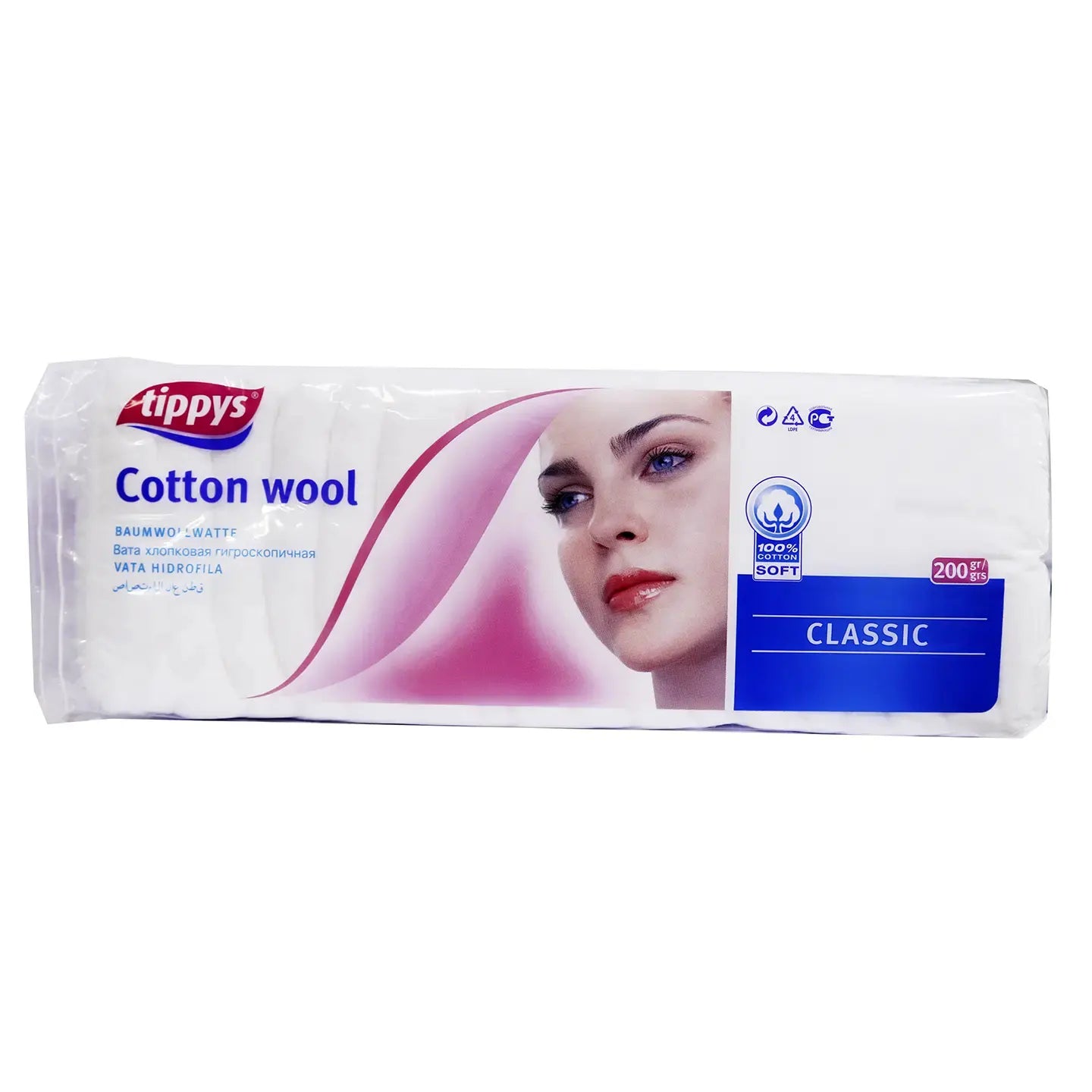 Tippys Cotton Wool 200 Gm