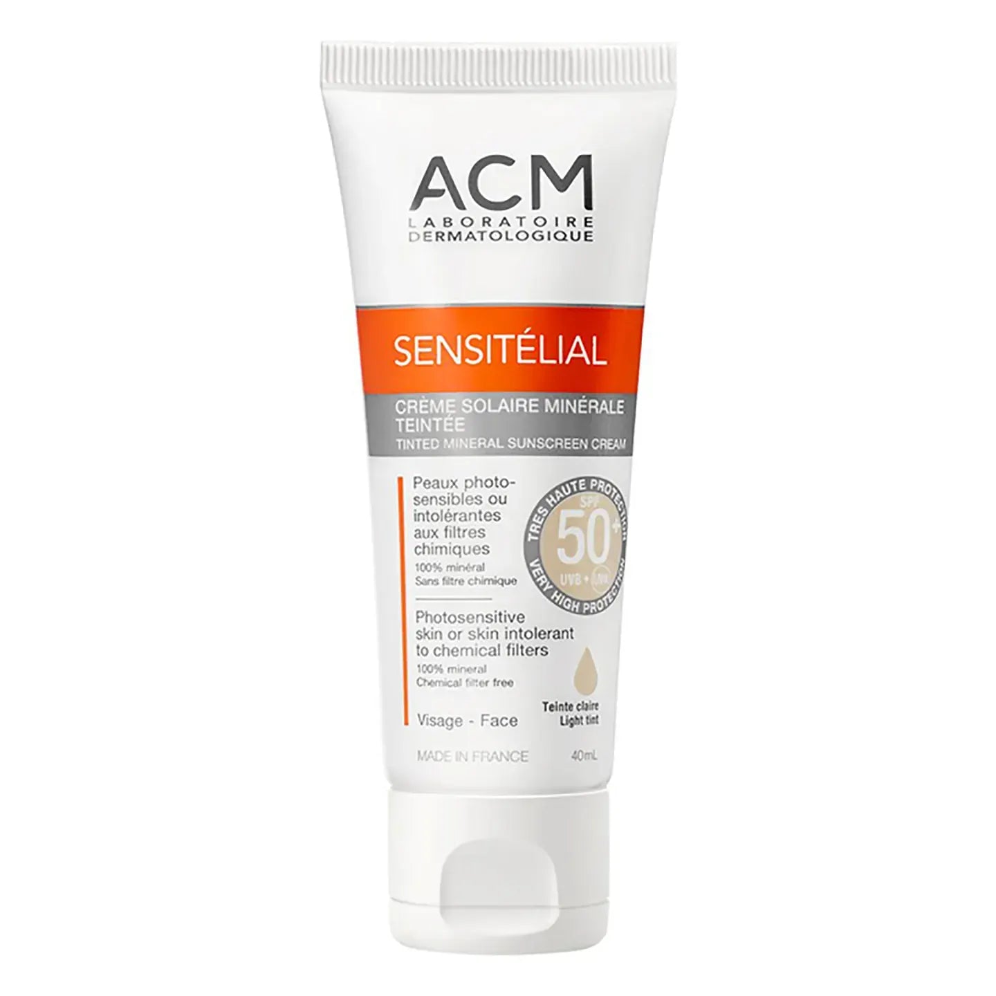 ACM Sensitelial Light Tnt Mineral Spf 50+ Cream 40 Ml