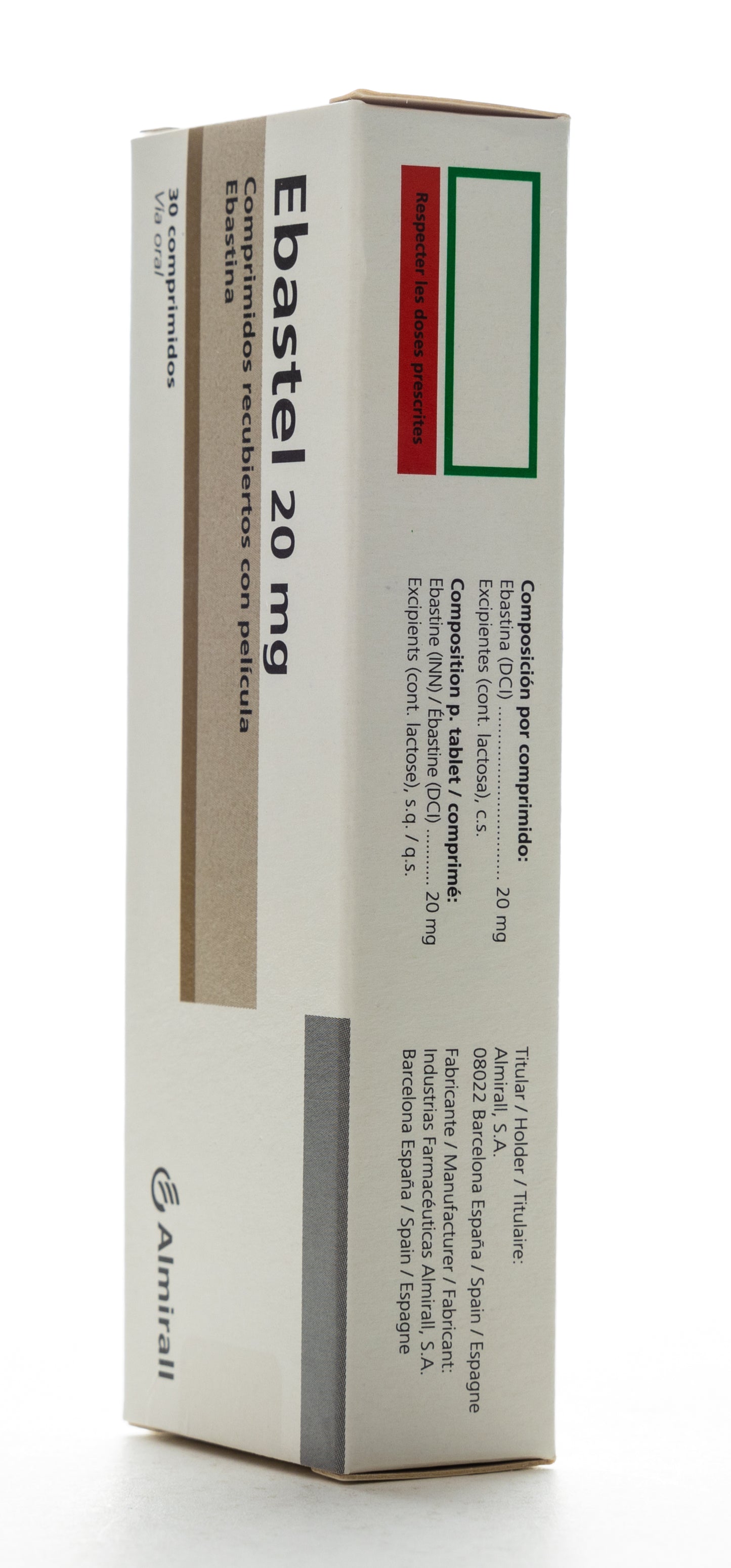 Ebastel 20Mg 30 Tablets