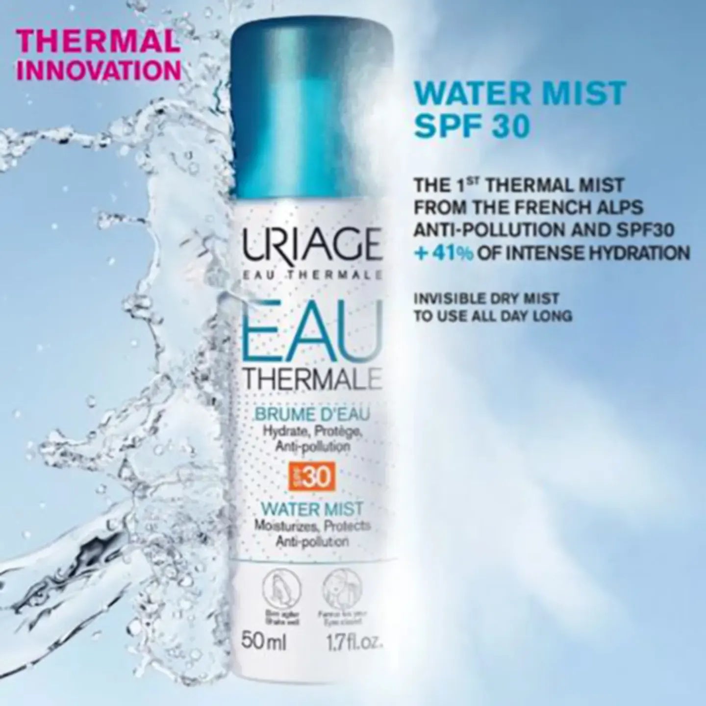 Uriage Eau Thermale Spf 30+ Spray 50 ml