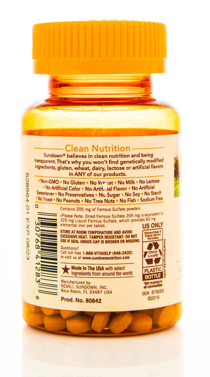 Sundown Essential Iron 65mg 120 Tablets