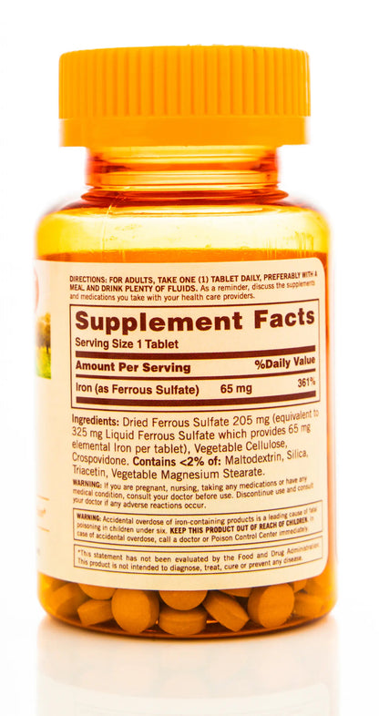 Sundown Essential Iron 65mg 120 Tablets