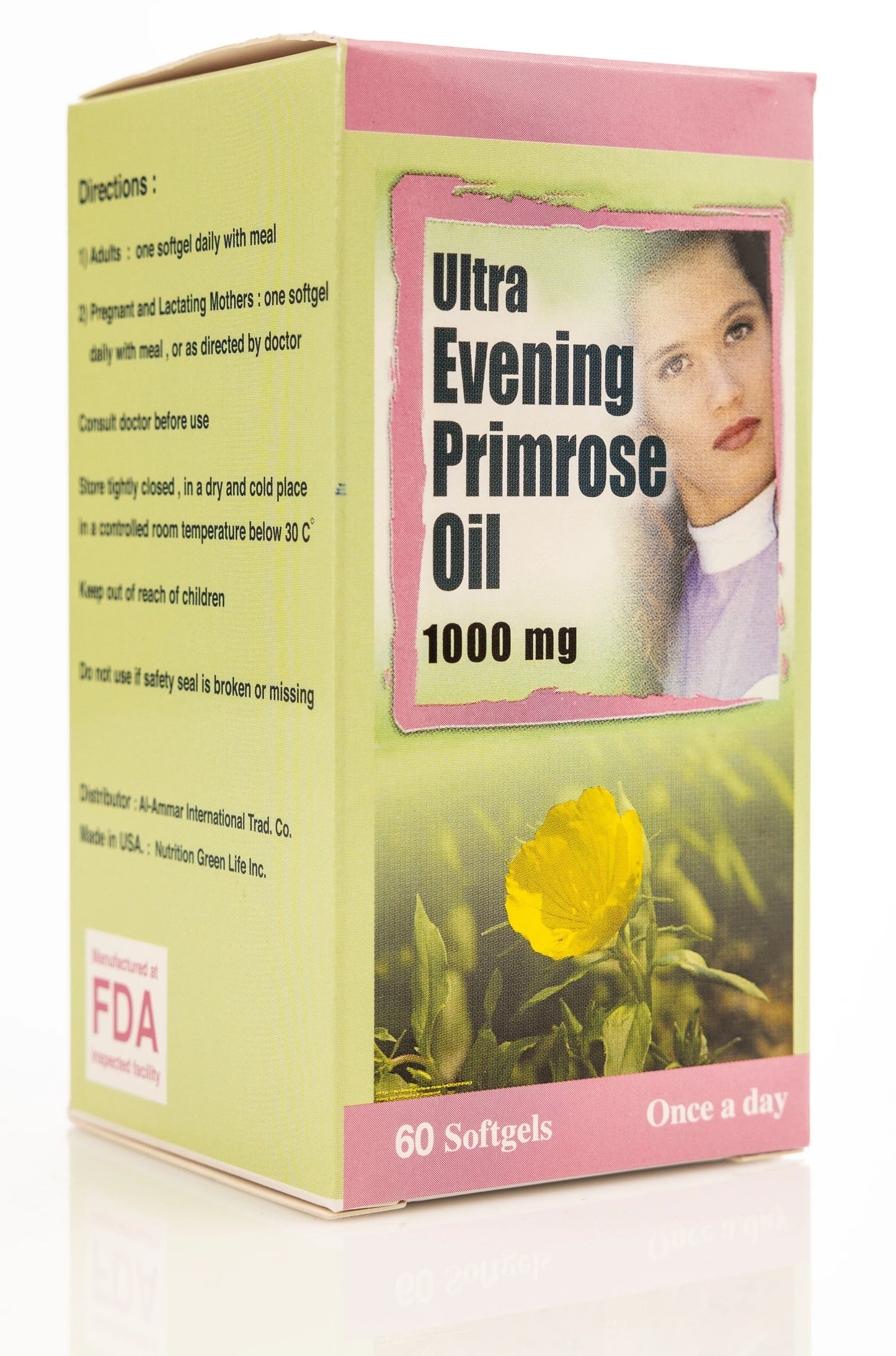 Ultra Evening Primerose Oil 1000Mg 60 Capsule