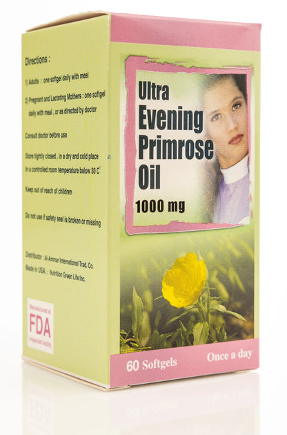 Ultra Evening Primerose Oil 1000Mg 60 Capsule