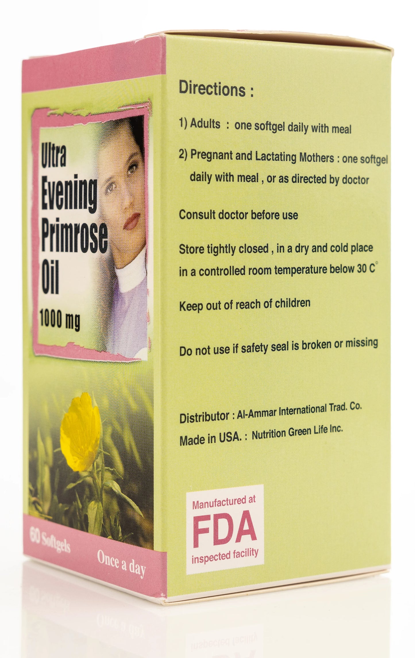 Ultra Evening Primerose Oil 1000Mg 60 Capsule