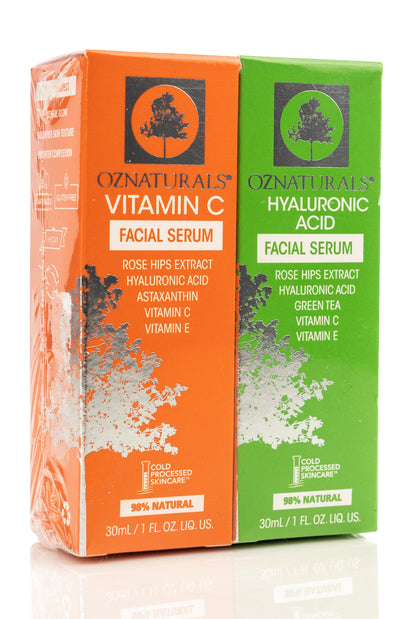 OZ Naturals Vitamin C + Hyaluronic Serum 2 x 30 Ml Offer Pack