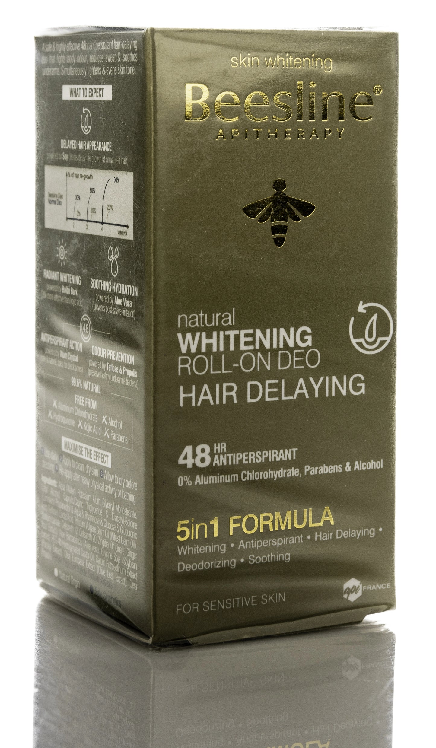 Beesline 48 Hours Whitening Roll On Deo Hair Delay 50 Ml