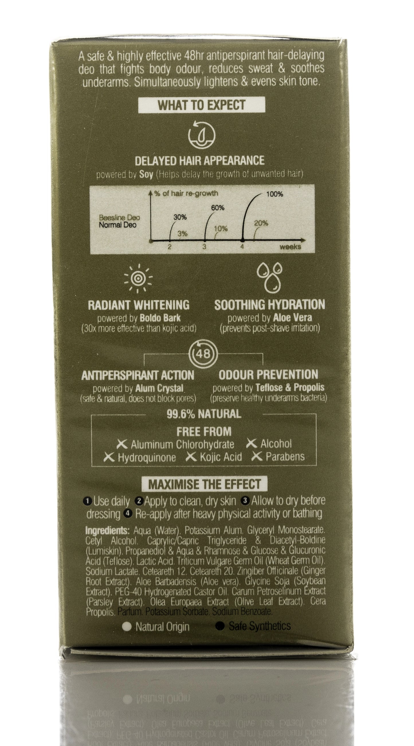 Beesline 48 Hours Whitening Roll On Deo Hair Delay 50 Ml