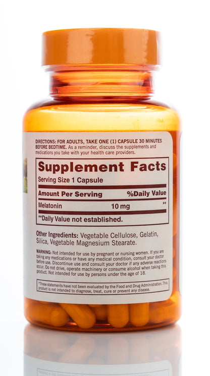 Sundown Melatonin 10mg 90 Capsules